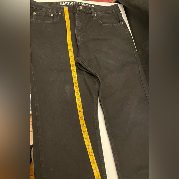 NAUTICA JEANS COMPANY MEN’S BLACK JEANS, RELAXED FIT 36 X 32 - Picture 6 of 11